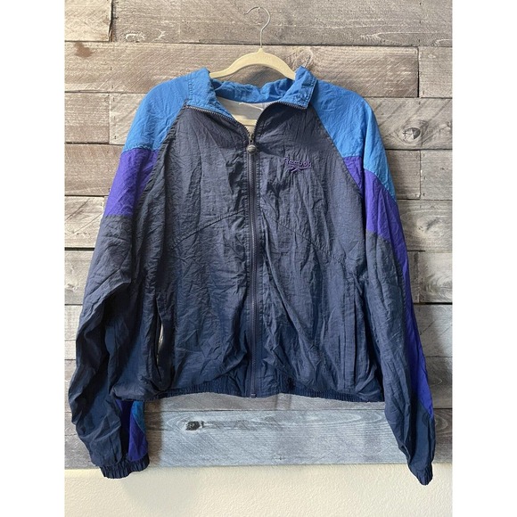 Vintage Reebok Windbreaker Track Jacket Zip Size‎ XL - Picture 1 of 7